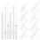 40 Sets Wear-Resistant Plastic Clock Hands Elegant Home Supply 2