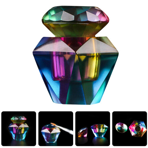 Manicure Glass Octagonal Dappen Dish For Monomer Nail Art Tool 2