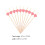 100Pcs Fruit Picks Heart Cocktail Food Picks Disposable 2