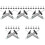 40 Pcs Car Tire Tread Depth Gauge 0-25mm 5