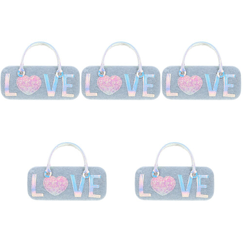 5St Reis Brillen Etui Compact Draagbaar Kleurrijk 2