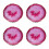 4 Pcs Agate Stone Coaster Round Heat Insulation Mug Pad 6