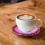 4 Pcs Agate Stone Coaster Round Heat Insulation Mug Pad 11
