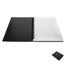 Transparent Sheet Music Folder With Mushroom Clip 20 Page Portable