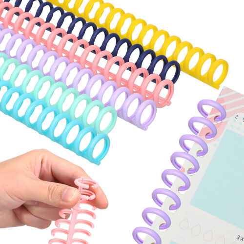 60 Pcs Binding Spine Binder With 30 Rings For Diy Books 1