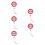 5Pcs Portable Double Sided Flashing Baton Battery Powered 7