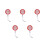 5Pcs Portable Double Sided Flashing Baton Battery Powered 9
