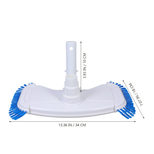 Pool Vacuum Head With Side Brushes 14 Inch Universal 1