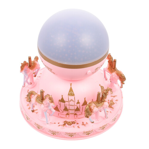 2Pcs Creative Music Box Projection Light Carousel Melody Lamp For Kids
