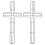 4 Pcs Easter Iron Wreath Frames Cross Shaped Garland Making Supplies 1