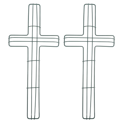 4 Pcs Easter Iron Wreath Frames Cross Shaped Garland Making Supplies