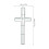 4 Pcs Easter Iron Wreath Frames Cross Shaped Garland Making Supplies 2