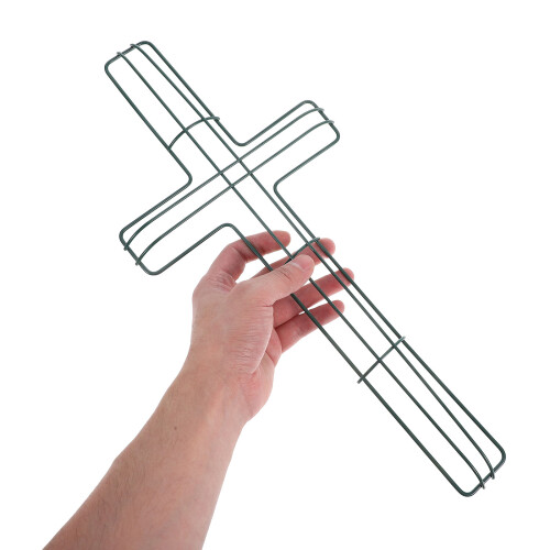 4 Pcs Easter Iron Wreath Frames Cross Shaped Garland Making Supplies 2