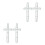 4 Pcs Easter Iron Wreath Frames Cross Shaped Garland Making Supplies 10