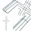 4 Pcs Easter Iron Wreath Frames Cross Shaped Garland Making Supplies 7