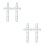 4 Pcs Easter Iron Wreath Frames Cross Shaped Garland Making Supplies 11