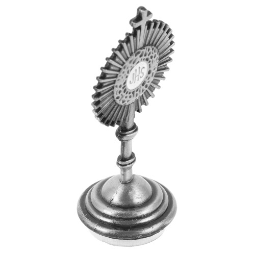 4Pcs Standing Crucifix With Base Metal Catholic Cross Statue Decor 2