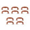 10 Pcs Classic Brown Plastic Suitcase Handle With Zinc Alloy Base 7