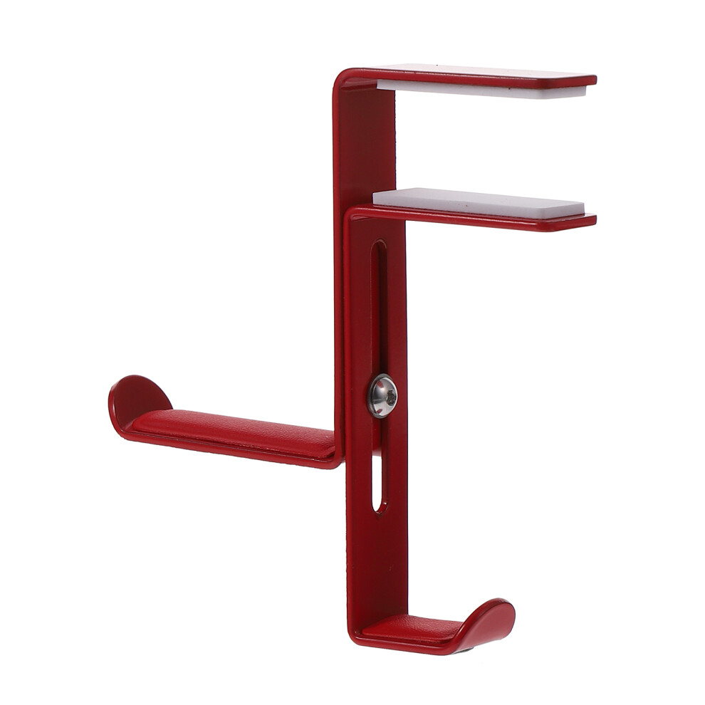 2Pcs Adjustable Headphone Rack Metal Under Desk Hook 032265247333