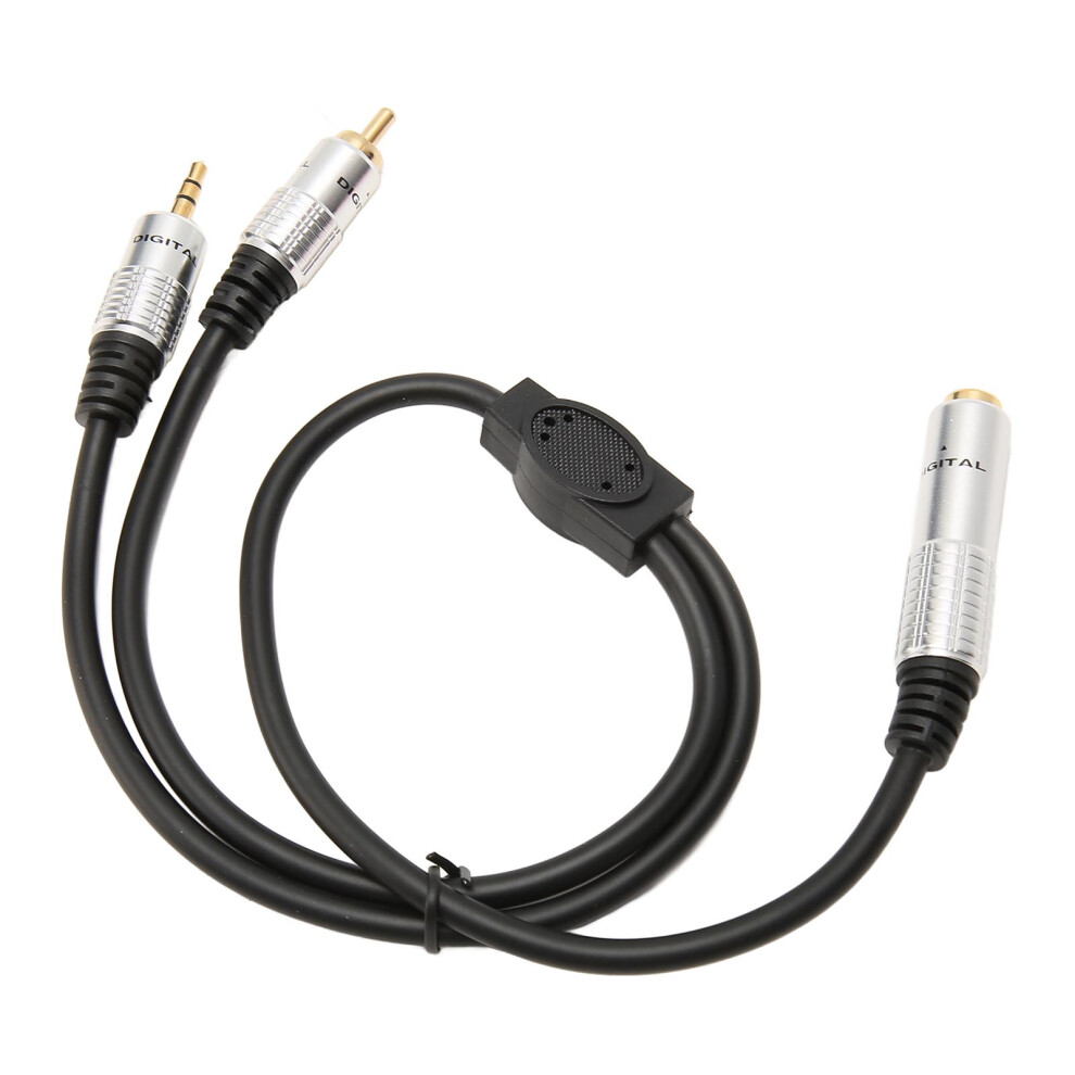 Audio Connector Rca 6.35Mm To 3.5Mm Female To Male Plated 1.6Ft Gold 5091351954710