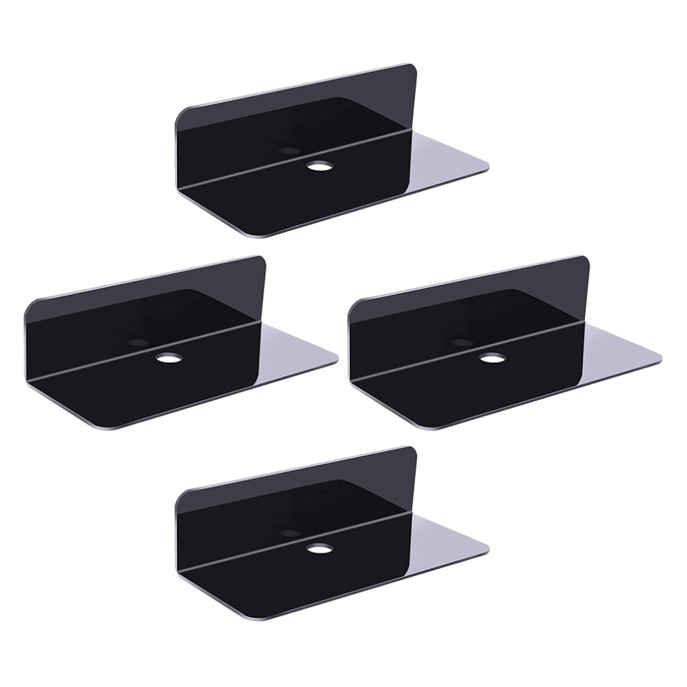 12 Pcs Floating Wall Shelves Self Adhesive Corner Display Shelf 032265246978