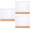 3Pcs Acrylic Desktop Sign Holders For Paper Display A5 Style 6