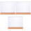 3Pcs Acrylic Desktop Sign Holders For Paper Display A5 Style 3