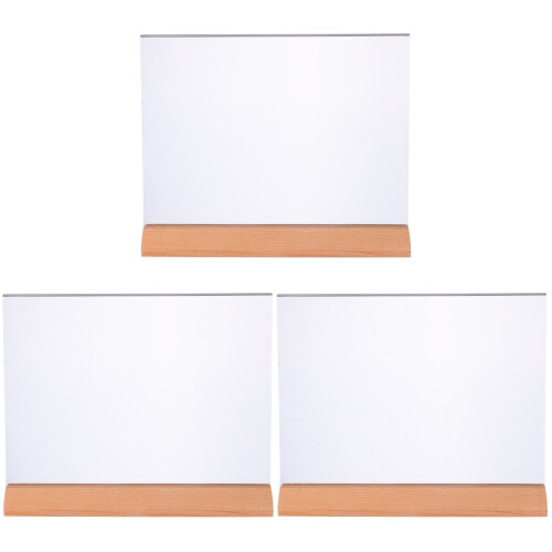 3Pcs Acrylic Desktop Sign Holders For Paper Display A5 Style 1
