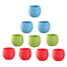 20 Pcs Watering Pot Round Plastic Flower Planter Home Decor