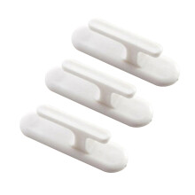 18 Pcs Plastic Curtain Wall Hooks Sticky Decoration