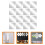 64 Pcs Mirror Tile Self Adhesive Acrylic Frameless Wall Mirror 9