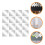 64 Pcs Mirror Tile Self Adhesive Acrylic Frameless Wall Mirror 10