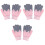 3Pièces Tricotés Rose Pour Hiver 3