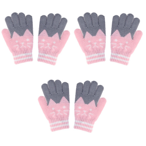 3Pièces Tricotés Rose Pour Hiver 2