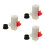 3 Sets Front Windshield Washer Pump Motor Replacement Kit For 6