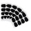 60Pièces Silicone Noir Pour Saxophone Et Clarinette 1