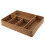 2Pcs Rustic Khaki Bathroom Counter Organizer Basket with Dividers 1