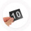 100 tischnummern 1-100 mit v-förmigem zelthalter 4