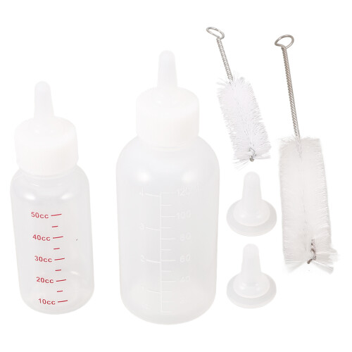 4 Sets Pet Feeding Bottle For Cats Puppies