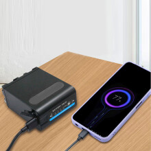 NP F980 7200 mAh schwarz 352 g 7,2 V Typ-C USB-Batterie