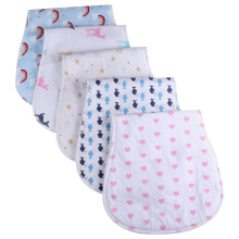 5 unisex superabsorbierende baumwoll-spucktücher