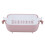 2Pcs Multifunctional Washing Basket Double Layer Draining Rack Pink 1