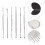 2 Sets Stainless Steel Ear Pick Cleaning Kit Portable 8