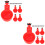 2 Sets Automatic Chicken Waterer Plastic Pasture Cups Feeders 8
