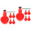 2 Sets Automatic Chicken Waterer Plastic Pasture Cups Feeders 6