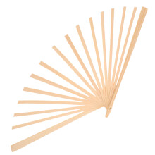 3Pcs Diy Japanese Style Bamboo Fan Frame Portable Hand Folding Kit