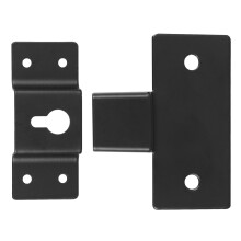 5-teiliges Lautsprecher-Wandhalterung-Set, universal, schwarz
