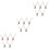 15 Pcs Wooden Diy Clock Pointer Replacement Part Wood Color 5