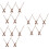 15 Pcs Wooden Diy Clock Pointer Replacement Part Wood Color 7