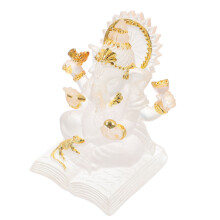 3Pcs Indian God Statue Hindu Elephant Sculpture Table Decor